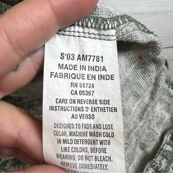 Columbia Men’s Short Sleeve Green Hawaiian Button Down Shirt Cotton Size M - Picture 8 of 10